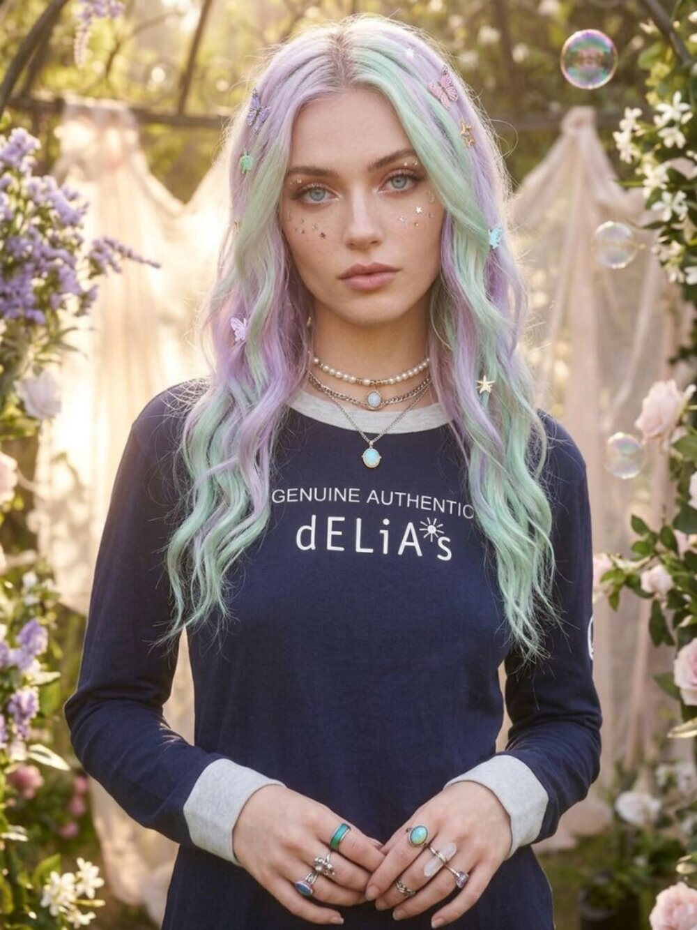 dELiA*s by Dolls Kill The Real Deal oversized ringer tee